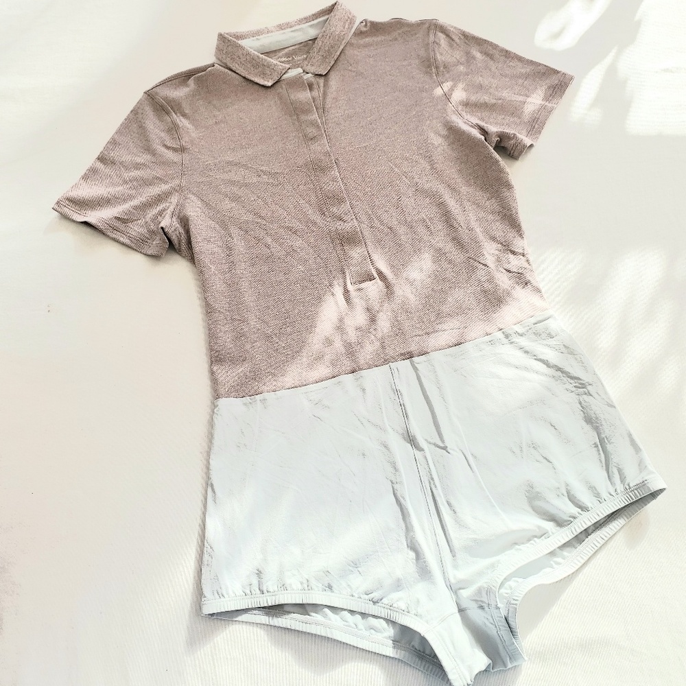 NWOT Outdoor Voices Players Polo Bodysuit Romper - Picture 5 of 8
